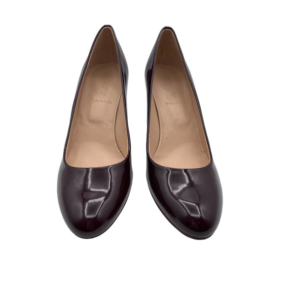 NWOT! J.Crew Patent Leather Almond Toe Wedges. Size 8 made in Italy - Picture 5 of 8